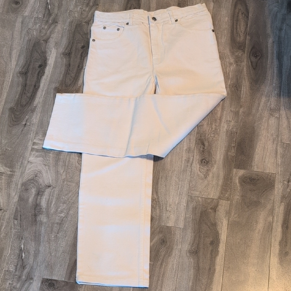 Canon Women's Cream Straight Leg Jeans
